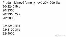 Klínové řemeny - 1