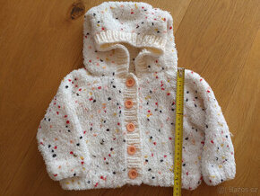 Svetr (krémový/puntík) vel.92, 86