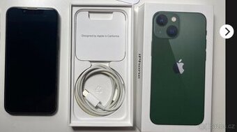 iPhone 13 mini zeleny, 128GB, baterka 78%, komplet