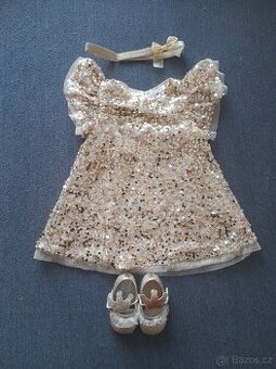 Zlaté šaty s flitry