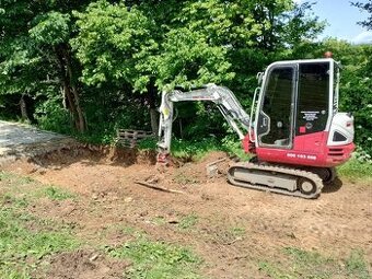Zemní a výkopové práce bagr 3t -Blanensko - Boskovicko