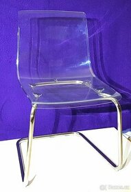 designová židle –transparentní IKEA
