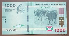 Bankovka, Burundi, 1000 francs, ročník 2021 - 1