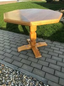 Masivní bukový dřevěný stůl - 1