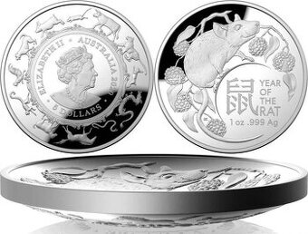 Rok krysy sběratelská stříbrná 1oz mince
