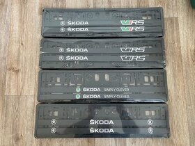 Podložky pod RZ Škoda sada 2ks