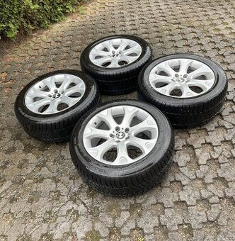 ALU KOLA R19 5X120, ORIGINÁL BMW X5 / X6, ZIMNÍ PNEU 7MM