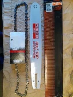 Vodící lišta SANDVIK 45cm 3/8" 1,5mm 68článků + řetěz Orego - 1