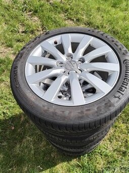 Sada origo Audi alu kol 5x112 r17 s letními pneu