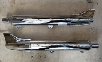 Harley Davidson oem výfuky fishtail FLSTS/C