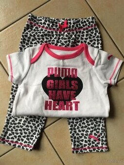 Kalhoty a body Puma velikost 6-9 měsíců