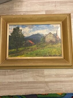 Obraz Mervart “Družstevní dvůr “