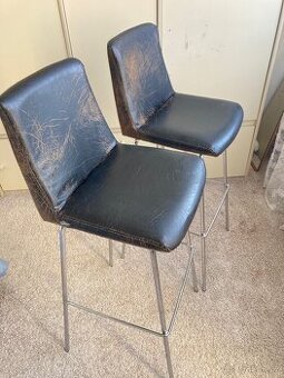 Barové židle kožené