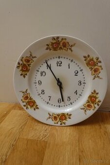 Nástěnné hodiny - PRIM ELECTRIC - Květinový vzor