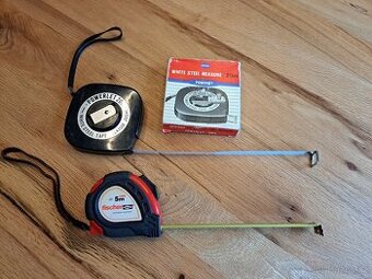 Ocelové pásmo 20 m Sekisui + svinovací metr 5 m Fischer