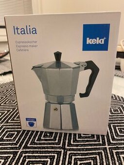 ☕ Moka konvička Kela Italia – 3 šálky (nová, nepoužitá)