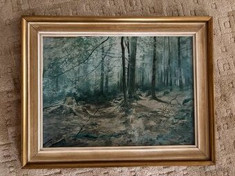 Obraz Julius Mařák: Vnitřek lesa - replika