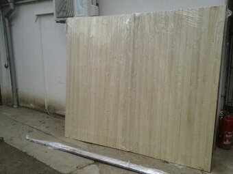 palubková garážová vrata  kovová záruben a křídla