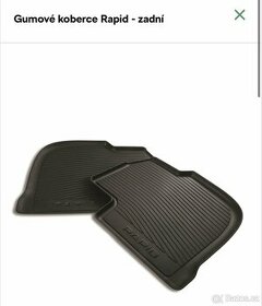 Gumové koberce Rapid - zadní originální nové