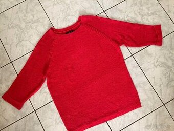Slabý malinovový svetr Reserved vel.XS 3/4 rukáv