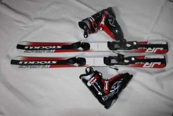 lyže stockli 110 cm , lyžaky nordica