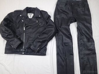 Highway 1 pánska kožená bunda nohavice krivák sidovka 54 XL