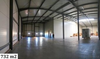 Nájem skladu 732 m2, pro TIR, Exit D5 - ŽEBRÁK