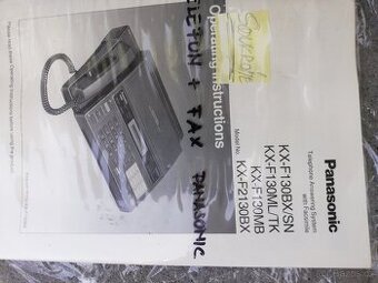 Panasonic KX -F2130BX /telefon + fax+ záznamník/