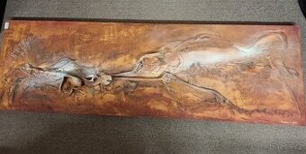 abstraktní obraz s názvem Krajina s tančícím keřem