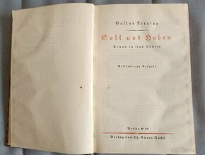 Starožitná kniha Gustav Freytag: Soll und haben