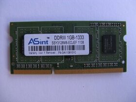Paměť DDR3 1GB 1333