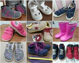 Barefoot, kompromis i běžné boty cca 24, 25 + 27-29 + 34-36