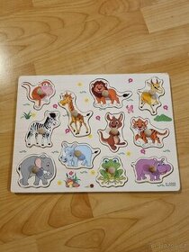 Dětská vkládačka/puzzle se zvířátky - 1
