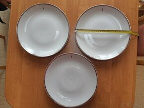 3 ks velký talíř Loučky - průměr 30 cm