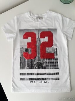 Dětské triko s krátkým rukávem ve. 134 na 8-9 let
