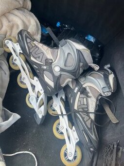 Inline koleckove brusle 3 páry,k2 fila