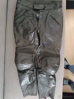 Kožené moto kalhoty