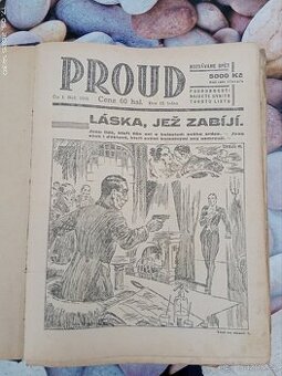 Časopisy PROUD z roku 1929 svázané - 1