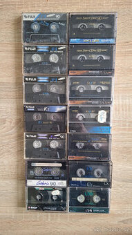 Audiokazety BASF, FUJI, RAKS, TDK, SONY,