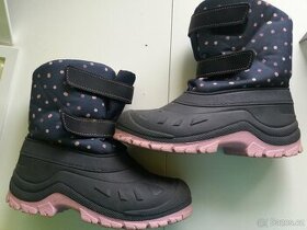 Zimní boty a sněhule CROCS, KAPPA, RICHTER..holka vel. 34, 3