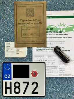 TP, SPZ, štítek ČZ 125B - doklady
