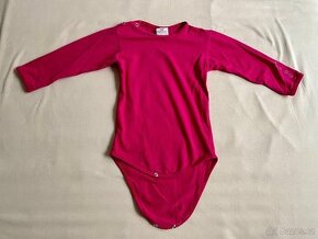 Vínové sportovní dívčí body s dlouhým rukávem vel. 92