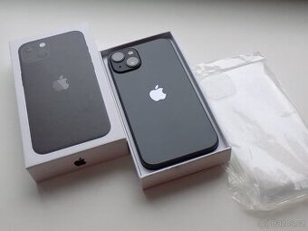 APPLE iPhone 13 128GB Midnight - ZÁRUKA 12 MĚSÍCŮ - KOMPLET