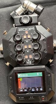 Zoom H-8 + XYH-6 + pouzdro - poškozený stativový závit
