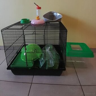 Klec pro malého křečka - zelená