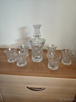 Kryštálové skleničky + karafa na whisky