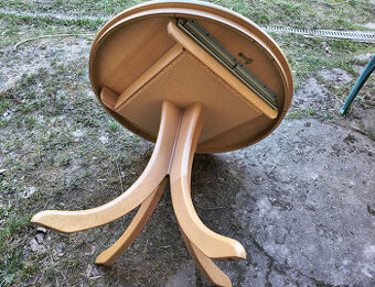 NOVÝ, kulatý stůl, 90cm, rozkládací do oválu, poctivá práce