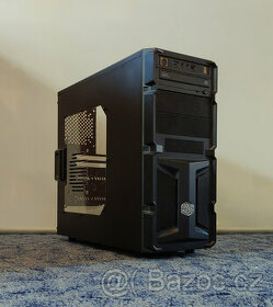Počítačová skříň, CoolerMaster K350, okno, černá