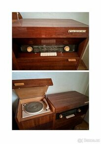 rádio-gramofonová skříň