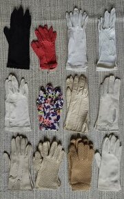 Retro vintage dámské rukavičky vel. S, 49 Kč za kus - 1